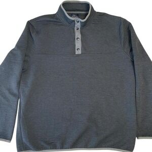 J.Crew men's Authentic Fleece  charcoal quarter snap pullover XL